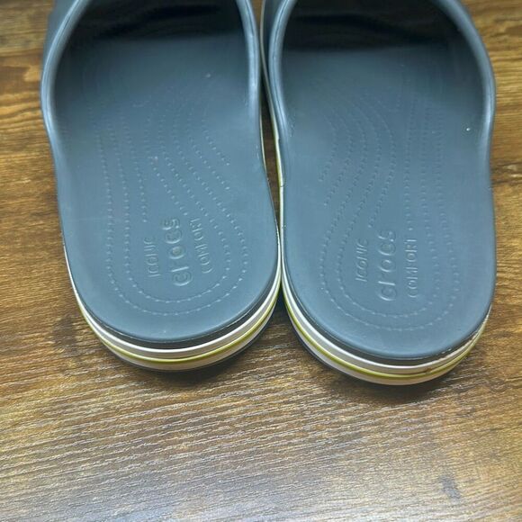 CROCS Bayaband Slides  Slip On Sandals Gray  Size 11 Comfort - Picture 6 of 7